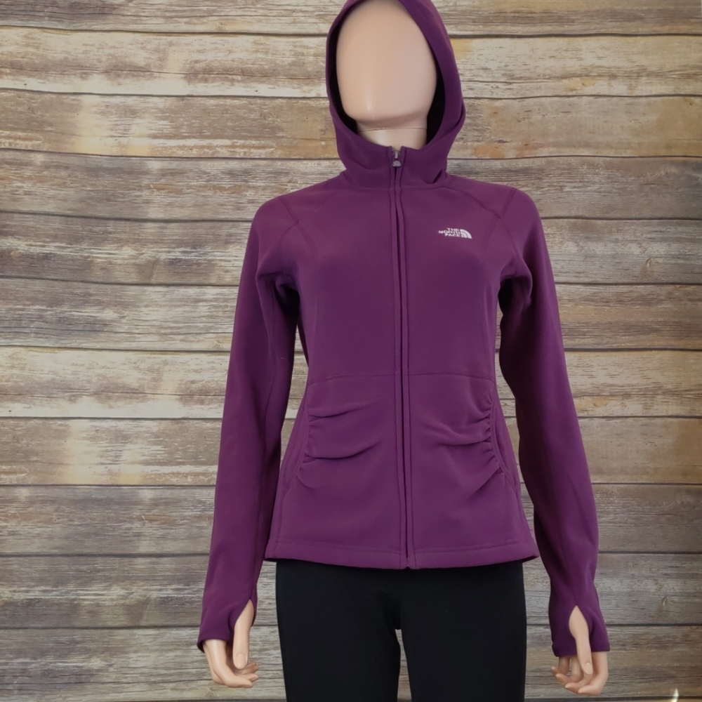 North Face Purple Zip-Up Hoodie